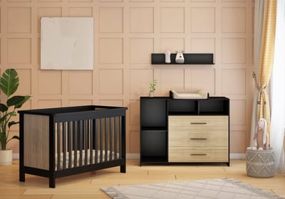 Born Lucky Reno Babykamer 2-Delig – Ledikant en Commode – Vanaf Geboorte tot ca. 2,5 Jaar
