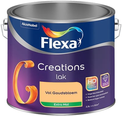 Flexa - Creations Lak Extra Mat - Vol Goudsbloem - Mengverf - 2,5 L