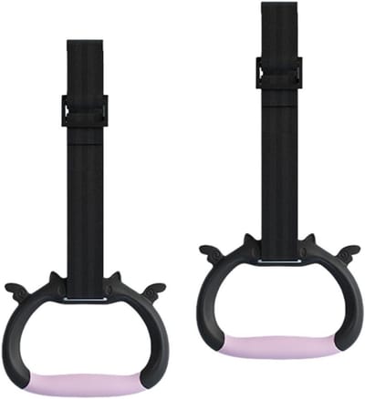 Gymnastiek Ringen - Kinderen Ringen - Kracht Opbouwen - Antislip Grip - 2 Meter - Zwart