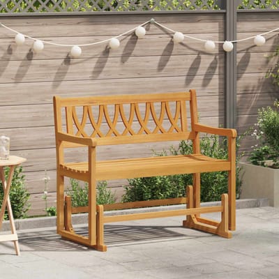 vidaXL - Tuin - Schommelbank - Naturel - 110 - x - 59 - x - 97 - cm - Massief - Acacia - Hout