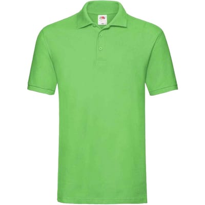 Fruit of the Loom Heren Premium Katoenen Piqué Poloshirt (Kalk)