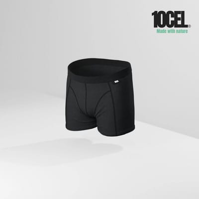 10CEL Boxershort Heren - Zwart - 3-Pack - gemaakt van TENCEL ™ - Zijdezacht - Ademend - Anti-Bacterieel & Naadloos Ondergoed - Onderbroeken Heren - Maat L
