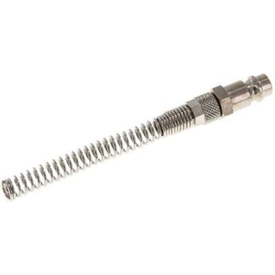 Vernikkeld Messing DN 7.2 (Euro) Luchtkoppeling Insteeknippel 4x6 mm Push-On Buigbescherming