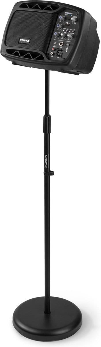 Studio monitor actief - Vonyx V205B - Actieve studio monitor speaker 80W met Bluetooth, USB mp3 speler en in hoogte verstelbare standaard