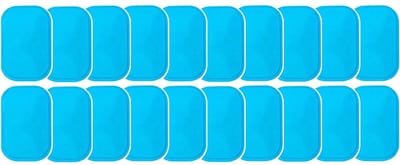 EXCITAT EMS Abdominal Trainer Sticky Pads - Vervangende pads voor buikspiertrainers - Vervangende gelvellen voor elektronische spierstimulatoren - Voor elektrische fitnessstimulatoren - 20 stuks