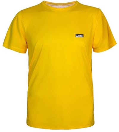 226ers Color Block T-shirt Met Korte Mouwen Geel S