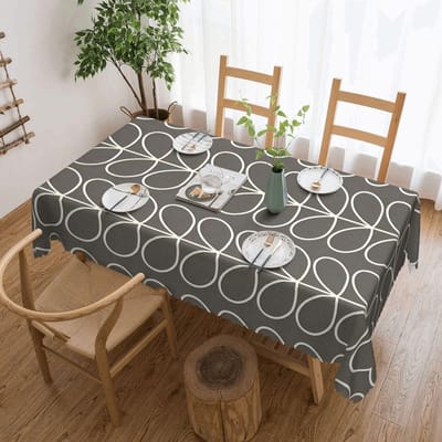 Orla Kiely Multistem Rechthoekig Tafelkleed Waterdicht Tafelkleed Scandinavische Bloem Tafelhoezen 137x183cm