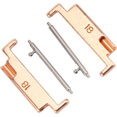 1 Paire Adaptateur de Bracelet de Montre en Métal Adaptateur de Connexion de Bracelet de Montre Acier Inoxydable Adaptateur de Connexion Remplacement pour 18 rose or