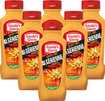 Gouda's Glorie - Spicy Hot Algerienne Sauce - 6x 550ml