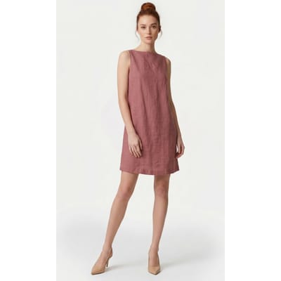 & Other Stories Vicky Linen Dress Speed Red Size: 34 | Mini Dresses Outlet | Dames | Wit