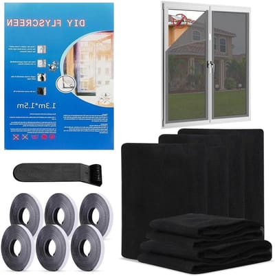 Insectenwerend Vliegenraam 130 x 150 cm met Zelfklevende Tape - Hoge Dichtheid Muggennet voor Effectieve Bescherming tegen Insecten en Muggen