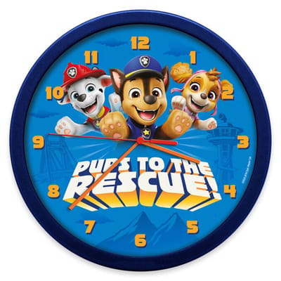 Paw Patrol Rescue Pups wandklok 25 cm