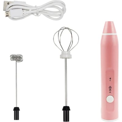 USB Opladen Elektrische Koffiemixer Melk Shaker Maker Opschuimer Schuimmaker Oplaadbare Eierklopper Handheld 3-Snelheden Instelbare Blender