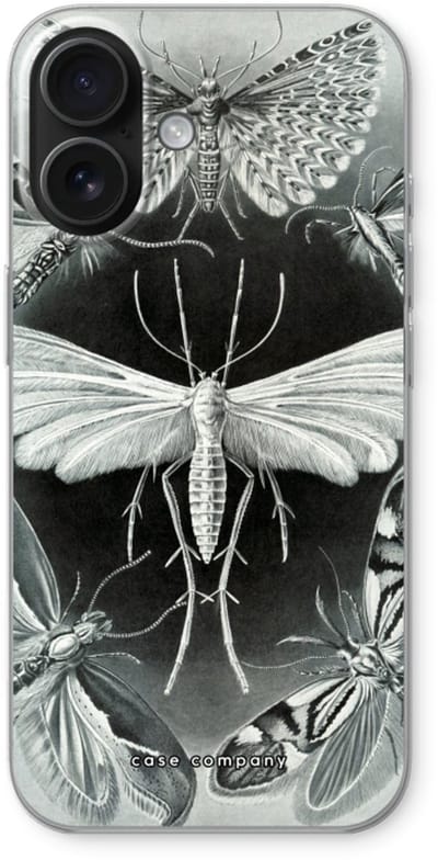 Case Company® - Hoesje geschikt voor iPhone 16 hoesje - Haeckel Tineida - Soft Cover Telefoonhoesje - Bescherming aan alle Kanten en Schermrand