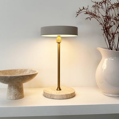 Dyberg Larsen LED tafellamp Moonlight, beige