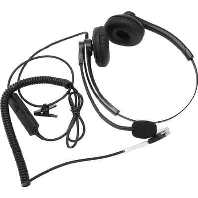 Bedrade telefoonheadset Ruisonderdrukking Binauraal Zakelijke hoofdtelefoon met microfoon voor callcenter