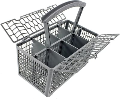 Bestekmand Vaatwasser - Bestekkorf - Vaat Reinigen - Verwijderbaar Handvat - 242x130x235mm
