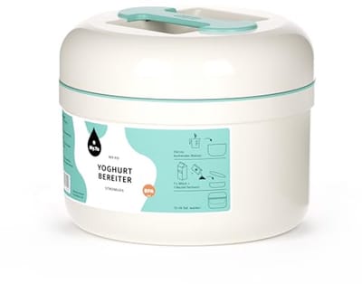 Yoghurtbereider zonder Stroom - Maak Zelf Verse Yoghurt in Mintgroen met Bio-Gist
