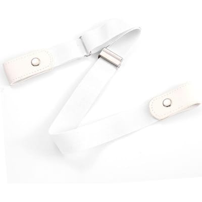 Verstelbare Stretch Elastische Tailleband Onzichtbare Riem Gespvrije Riemen Jeans Broek Jurk Geen Gesp Gemakkelijk te Dragen Tailleondersteuning
