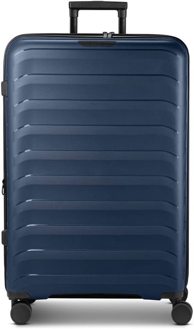 d & n Toronto 4 wielen Trolley L 75 cm met uitbreidingsplooi - Harde bagage - TSA slot - navy