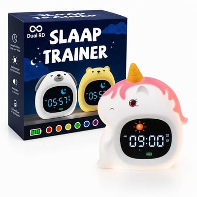 Dual RD Slaaptrainer - Kinderwekker - Slaapwekker met nachtlampje - Unicorn
