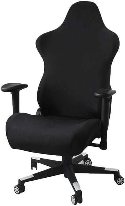 Dailygoody - Ergonomische Office Computer Game Chair - Slipcovers voor Racing Gaming Chair - Zwart - Rekbare Hoezen - Wasbaar - Geschikt voor Gamen en