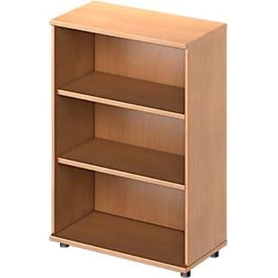Schäfer Shop Genius Open opzetkast TETRIS WOOD - B 800 x D 421 x H 1160 mm - 3 OH - met glijders -beuken decor