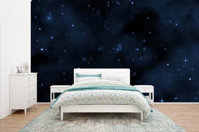 Behang - Fotobehang Nacht - Heelal - Sterrenhemel - Breedte 400 cm x hoogte 240 cm
