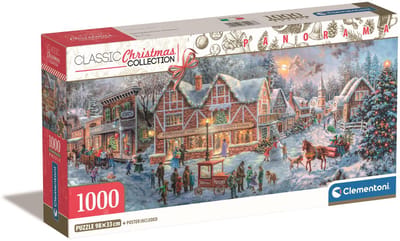 Clementoni – Puzzel – 1000 Stukjes – Getting ready for Christmas – Kersttafereel – Puzzel Voor Volwassenen