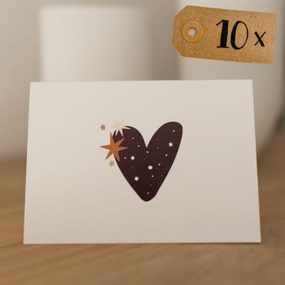 10x hippe kerstkaarten (A6 formaat) - kerst kaarten om te versturen - kaartenset - kaartjes blanco - kaartjes met tekst - luxe kerstkaarten - feestdagenkaarten - kerstkaart - wenskaarten