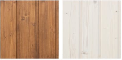 Timbela DKMT01-RICHOAK/WHITE - Houtimpregneringsset voor binnen- en buitendecoratie: 5L wit + 5L rijke eik impregneermiddel + GRATIS borstelset