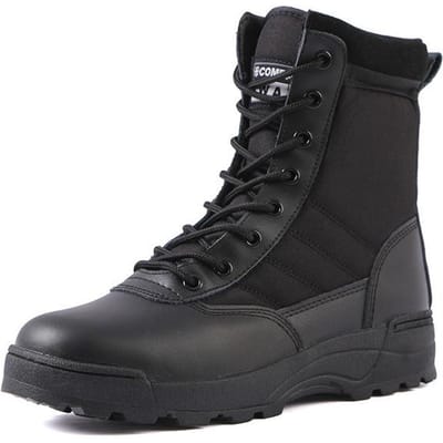 Wandelschoenen Militaire Strijd Kamperen Trekking Vissen Wandelen Antislip Schokabsorberend Herfst Buiten Mannen Lente Ademende Schoenen 38 zwart
