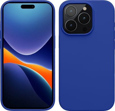 kwmobile Case voor iPhone 15 Pro Max - Slank TPU-Hoesje met Zachte Afwerking - In Baltisch blauw