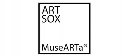 MuseARTa - Hoge Sokken - Blauw - Nadruk - Maat 36-40