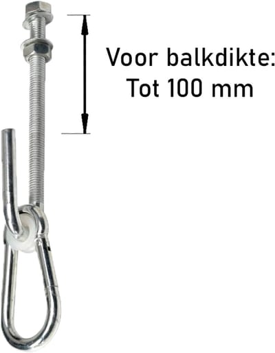 Schommelhaak met Karabijnhaak M12 Type J (1 stuk)