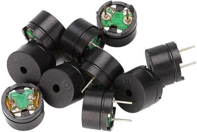 Mini Piëzo Brommer - Passieve Component - Elektronische Projecten - Algemeen Gebruik - 12 mm x 85 mm - Zwart