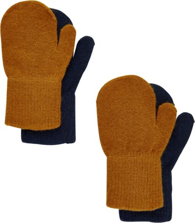CeLaVi - Wanten voor kinderen - 2-pack - Magic - Pumpkin Spice - maat Onesize (1-2yrs)