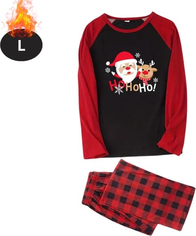 Bovista Kerst Pyjama - Dames - Kerstpyjama - Vrouwen - Slaapkleding Volwassenen - Set - Broek - Shirt - Christmas - Maat L