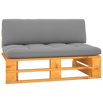vidaXL - Tuinmiddenbank - pallet - honingbruin - geïmpregneerd - grenenhout