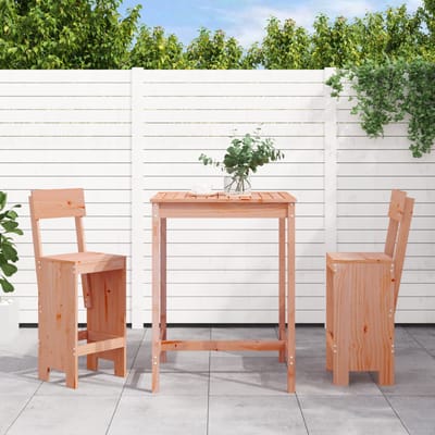 vidaXL - 3-delige - Tuinbarset - massief - douglashout