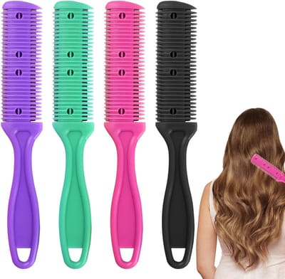 Haarsnijderkam 4 stuks - Dubbelzijdige kam - Haar trimmen stylen - Ergonomisch lichtgewicht ontwerp - 175 cm lengte