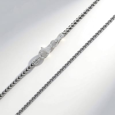 Cavill - Zilveren Halsketting Franco 50 cm - 925 Sterling Zilver Gerhodineerd - Elegant, Tijdloos Accessoire voor Dames - Luxe Design