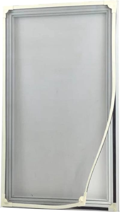 Raamhor Zelfmontage - Horren Raam - Insecten Buiten Houden - Verstelbaar Maatwerk - 60x150cm - Grijs