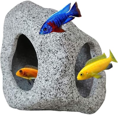 EXCITAT Decoraties voor rotsgrotten - Decoratiestenen voor bettavissen - Decoratiestenen voor aquariums - Aquariumaccessoires