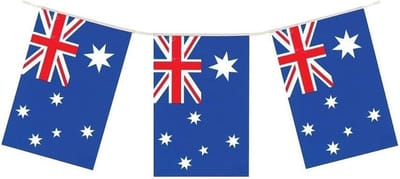 Vlaggenlijn Australie - landen decoratie - 4 meter - Australische vlaggetjes - Fan/supporter artikelen