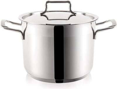Kookpan Edelstaal met Deksel ANETT 24 cm, 8 l - Kookpot - Soeppan