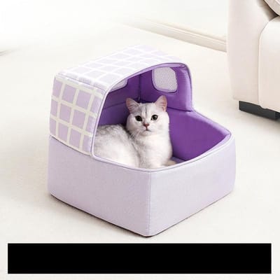 Nid pour chat  Sûr et sécurisé pour toutes les saisons  Lit spécial pour chatons  Abri pour chat 35*35*H35cm gray