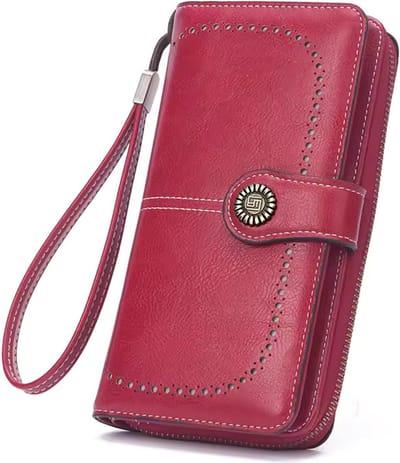 Portemonnee Dames, Portemonnee, Portemonnees, Portefeuille Dames, Dames Pasjes Houder, Card Holder Wallet, Portefeuille, Portefeuille Dames Met Kaarthouders, Creditcardhouder, Pasjeshouder Vrouwen, Moederdag, Valentijnsdag, Verjaardag, ROOD