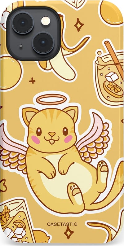 Casetastic Hoesje Geschikt voor Apple iPhone 14 Plus Magsafe - Stijlvolle Beschermende Duo-layer Case - Poezenvleugels