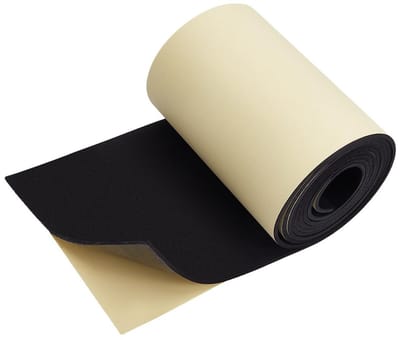 MK Stoer - Zelfklevende EVA-schuimrol - Schuimrubberplaat - Meubelbescherming - Zwart - Waterdicht - Knutselprojecten - Geschikt voor alle soorten meubels - Zwart model - 300 x 20 cm